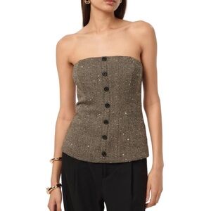 cami nyc ELLIOT TOP BLACK AND TAN